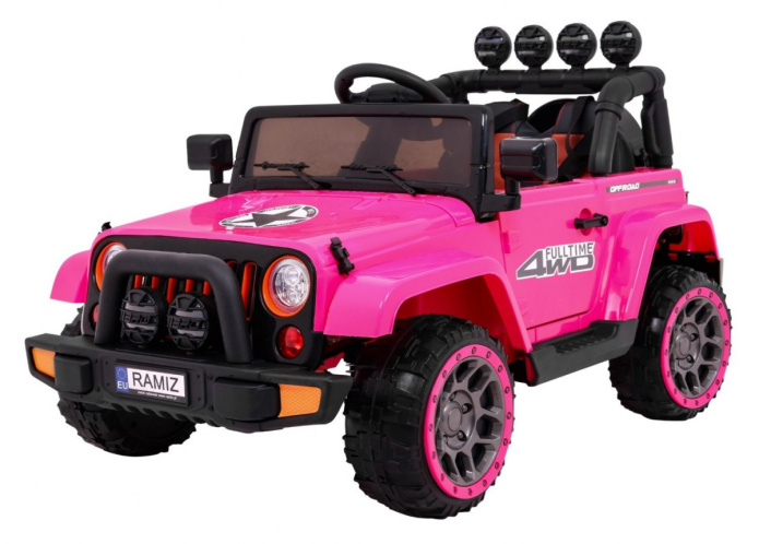 Dwuosobowy Jeep na akumulator dla dziecka różowy